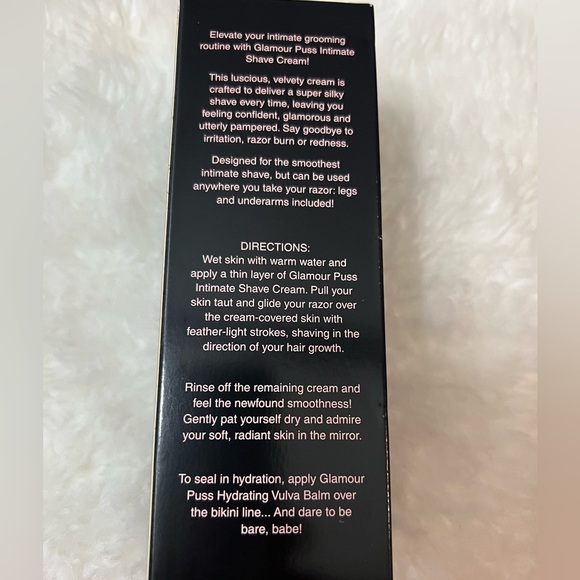 BOOTY PARLOR Glamour Puss intimate shave cream 8 fl oz - Picture 4 of 5